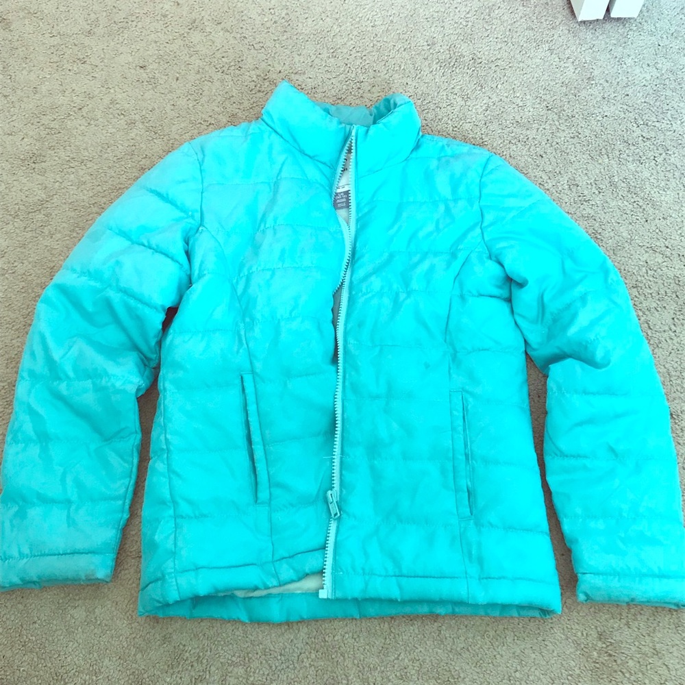 Light Blue frost free winter coat